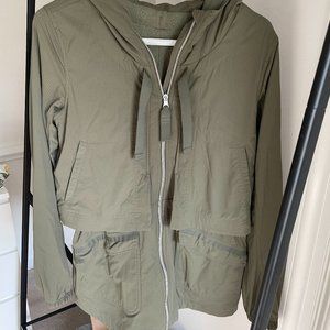 lululemon Olive Green Raincoat